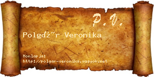 Polgár Veronika névjegykártya